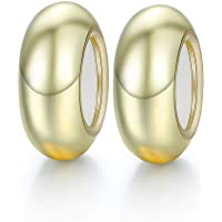 SPARKL - Abalorio espaciador de plata de ley 925- compatible con pulseras de abalorios europeas Pandora (2 unidades)